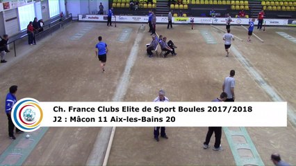 Troisième tour, tir rapide en double, Club Elite Masculin J2, Mâcon vs Aix-les-Bains, octobre 2017