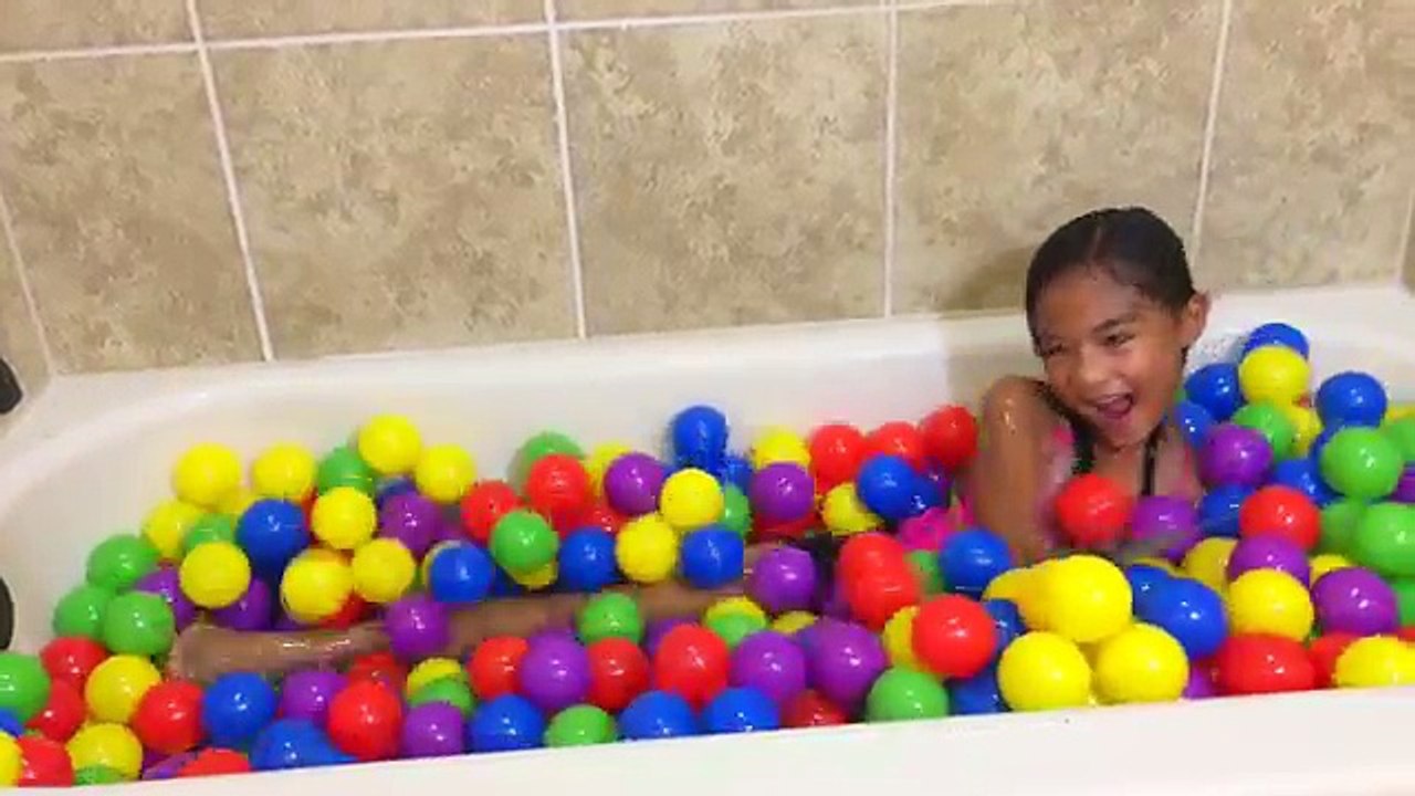 Fun Bath Time with Slime Baff Ball Pit and Surprises | Toys Academy