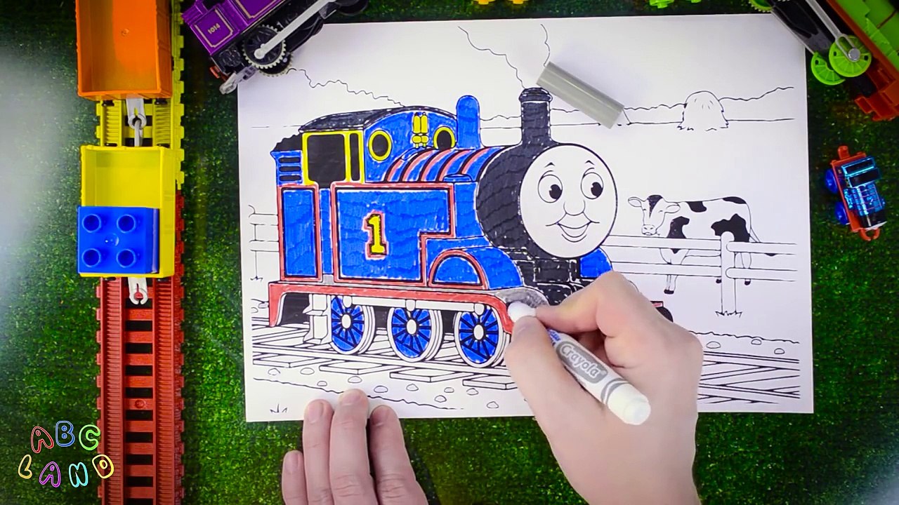 Coloring Thomas the Tank Engine ♦ Coloring page with Thomas and Friends
