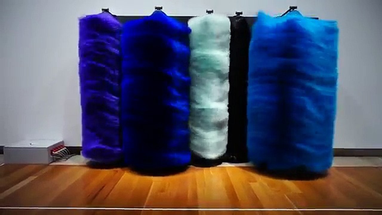 Thought provoking CAR WASH BRUSHES ART EXHIBIT in BRISBANES ART Gallery (Australia)