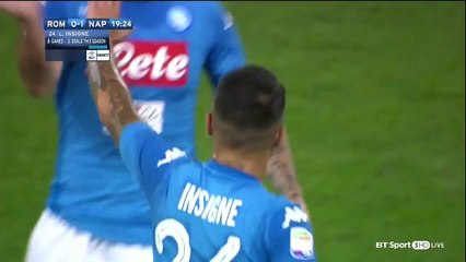 Lorenzo Insigne Goal AS Roma 0-1 SSC Napoli