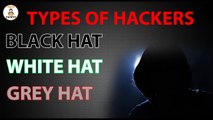 Types of hackers white hat, black hat, grey hat hacking