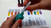 Learn Colors with Surprise Nail Arts, Colours to Children Kids Toddlers, Nail Polish Learning Video
