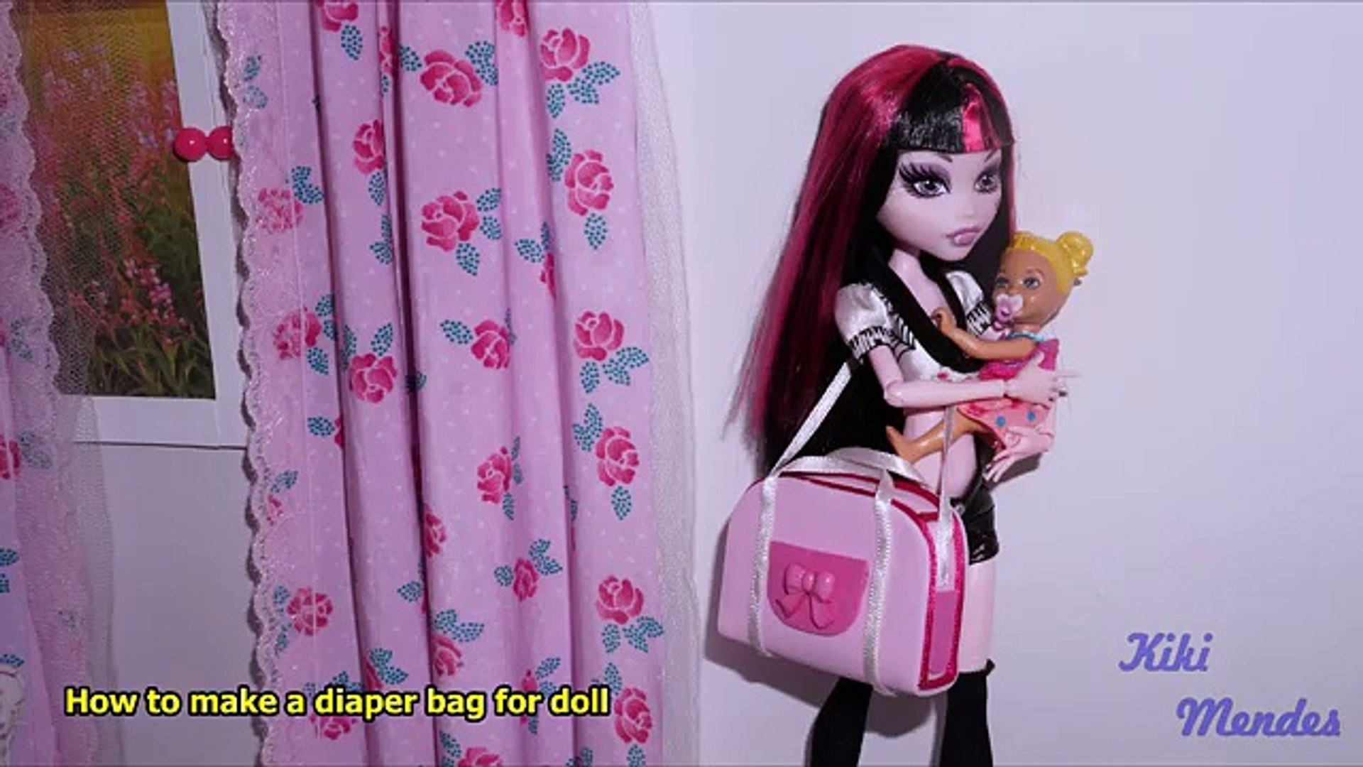 How To Make A Baby Diaper Bag For Dolls Barbie And Others
