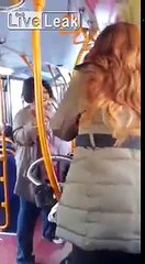 Bus passengers arguing and telling each other to shut up