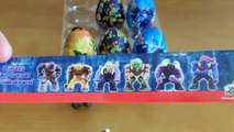 Huevos sorpresa de chocolate de gormiti, monsuno y tortugas ninja