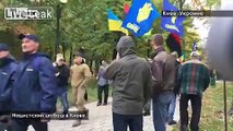 Kiev, just now.  Far-right, and neo-Nazis march to honour WWII Ukrainian Nazi Collaborators