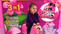 Nickelodeon Dora the Explorer Vrum Bus Ride On/Carry On Toy Box Toddler Elsa Frozen Review
