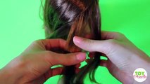 How to Make Twisted Updo Hairstyle Barbie Hair Tutorial- Makeover | Toy Caboodle
