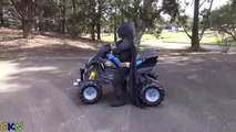 Batman Batmobile Power Wheels Unboxing ATV Bike 12V Battery Powered Ride On Car Ckn Toys