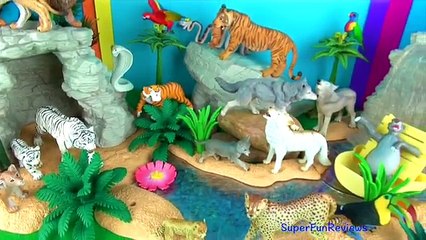 Wild Animals Toy Collection Kids Toys Lions Tigers Cheetahs Wolves Jungle Book 3D Puzzle Fun End
