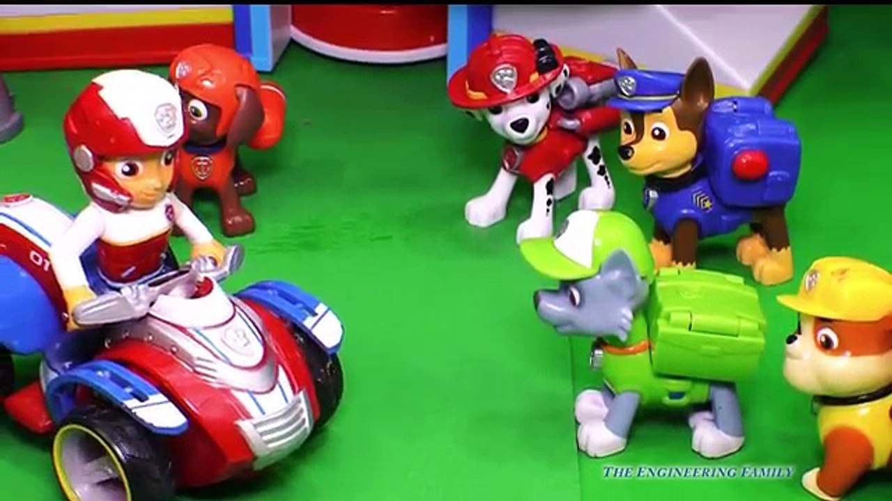 PAW PATROL Nickelodeon Rubble in Space a Toy Story & Paw Patrol Toys Video Parody