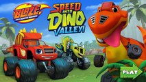 Blaze and the Monster Machines Blaze Dino Dash Game Dino Valley Kids Games Childrens Videos