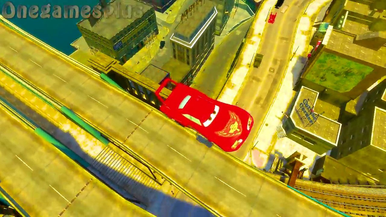 Spiderman Disney cars Axle McQueen Accelerator and Dinoco McQueen King Childrens Songs