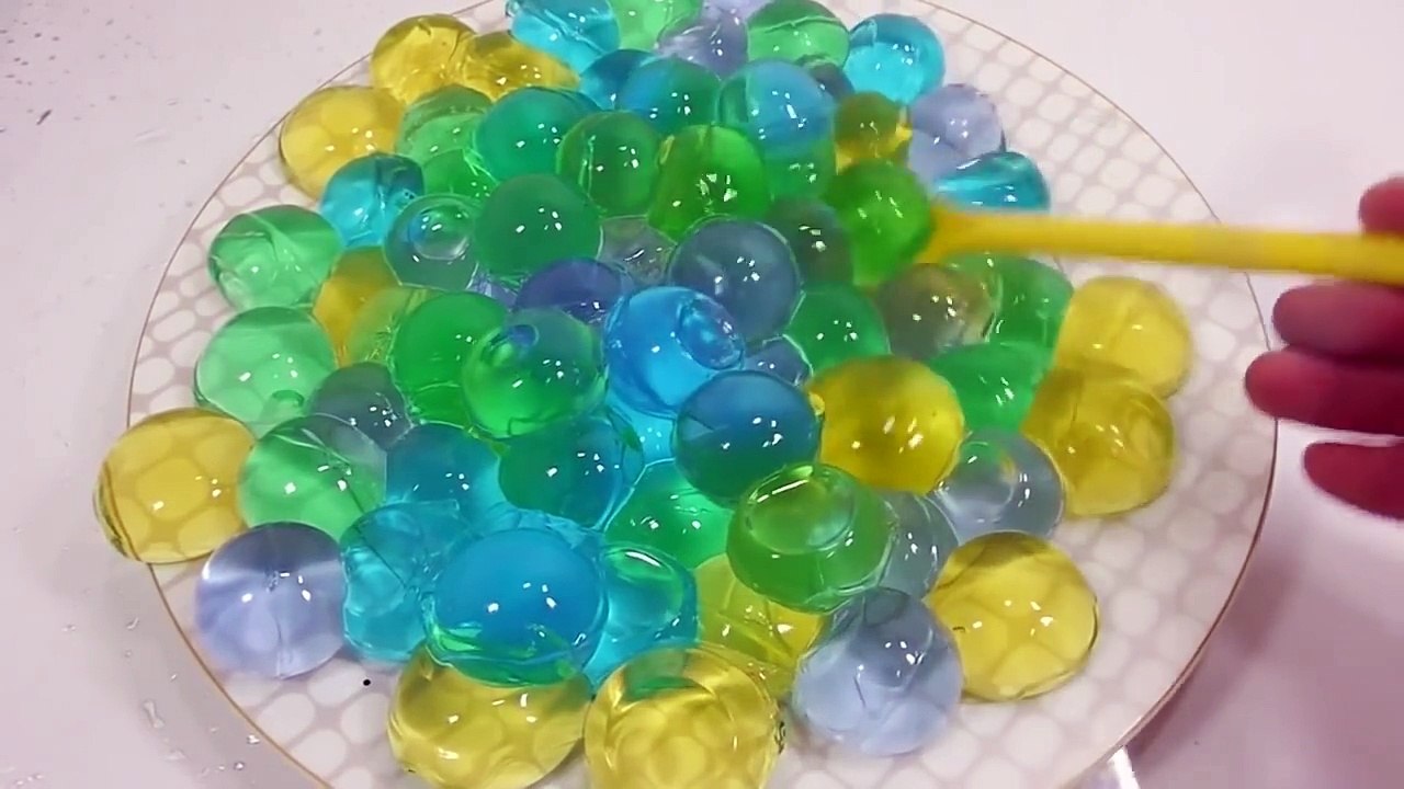 DIY How to Make Orbeez Colors Soft Jelly Balls Learn Colors Slime Combine Icecream Sand