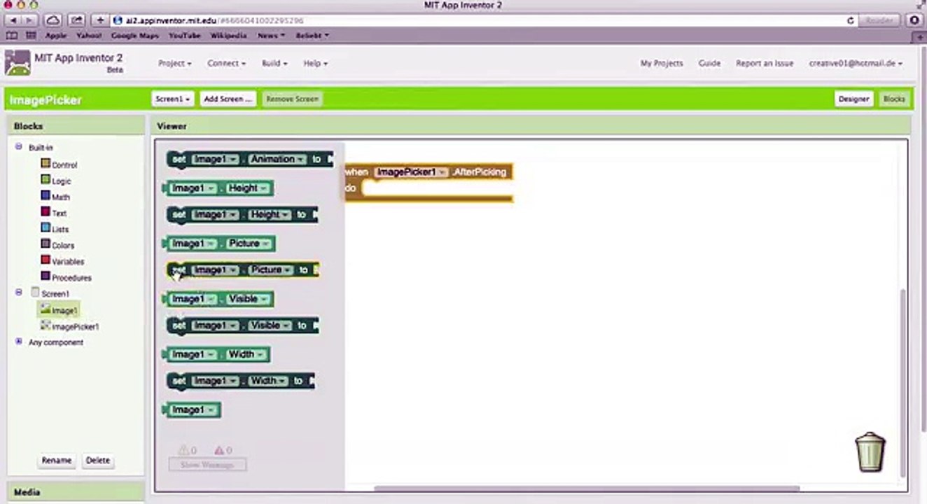App Inventor 2 Tutorial Image Picker HD