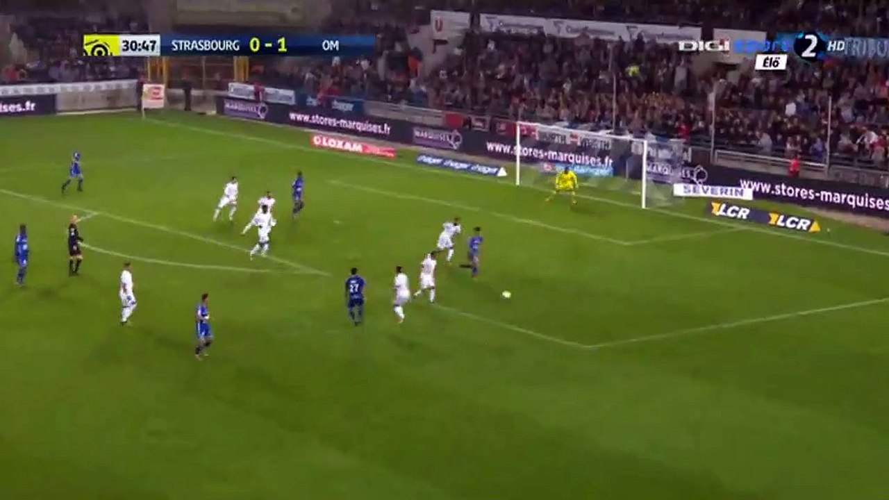 Strasbourg 1-1 Marseille : Buts Jean-Eudes Aholou