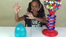 Spider Attacks Girl with Magic Gumballs & Giant Surprise Eggs MLP Disney GROSS Toys To See