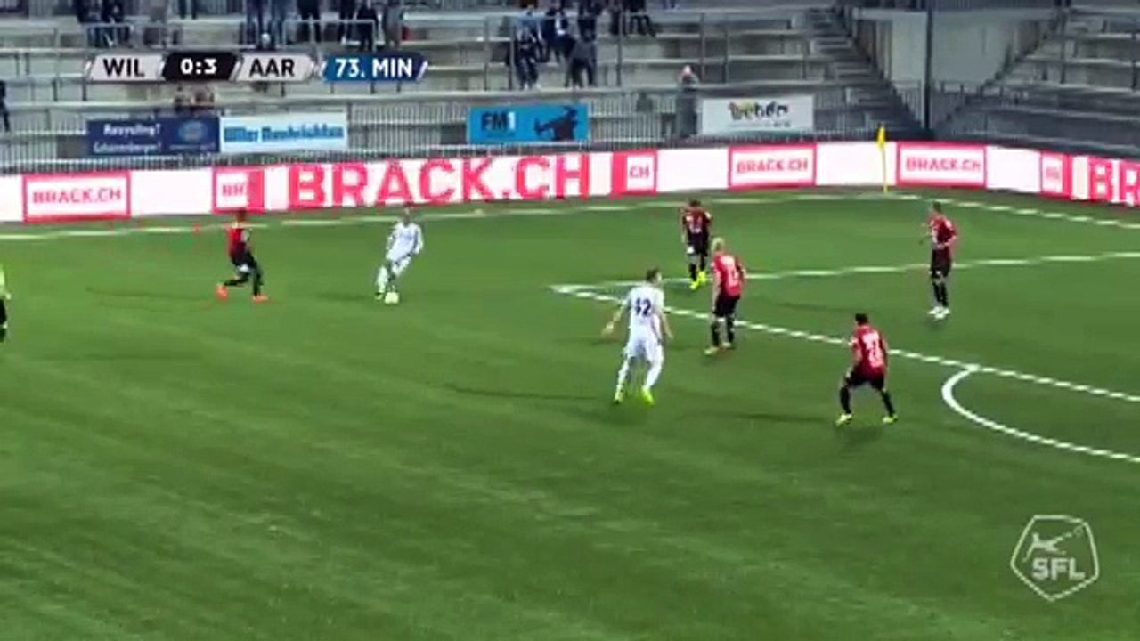 Wil 1:3 Aarau (Swiss Challenge League. 14 October 2017)
