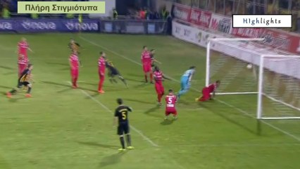 1-1 Το γκολ του Βράνιες - Ξάνθη 1-1 ΑΕΚ - 15.10.2017