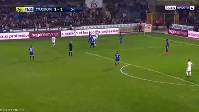 Kostas Mitroglou Goal HD - Strasbourg 1-2 Marseille 15.10.2017