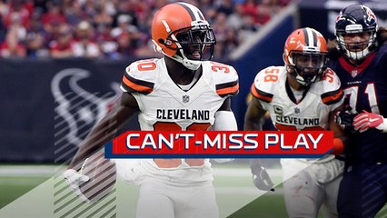 Can't-Miss Play: Myles Garrett's pressure leads to Jason McCourty's pick-six