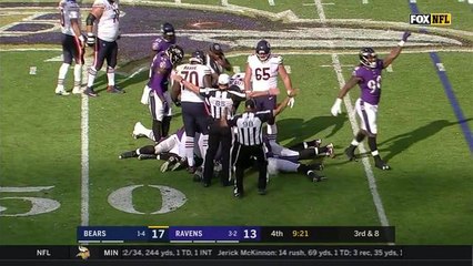 C.J. Mosley pounces on Mitchell Trubisky's fumble