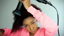 Wash, Blow Out & Flat Iron Routine for Natural Hair | VICKYLOGAN