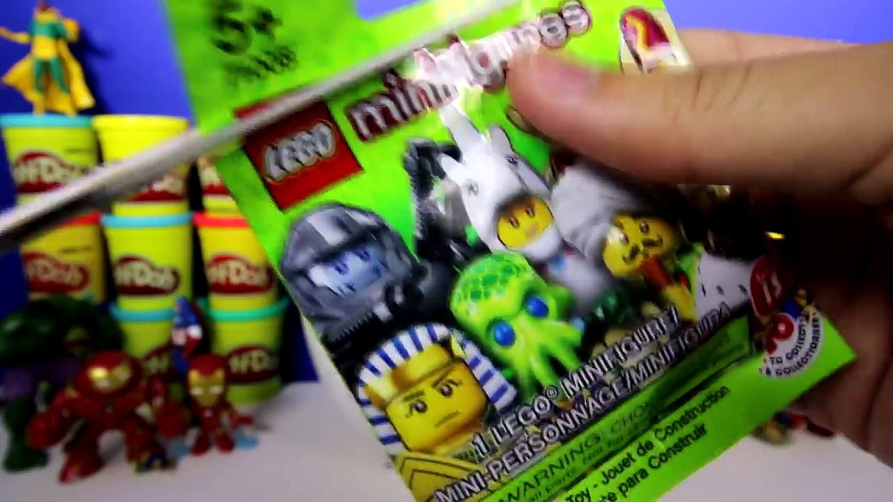 GIANT ULTRON Surprise Egg Play Doh - Avengers Age of Ultron Toys Marvel Funko Pop Lego