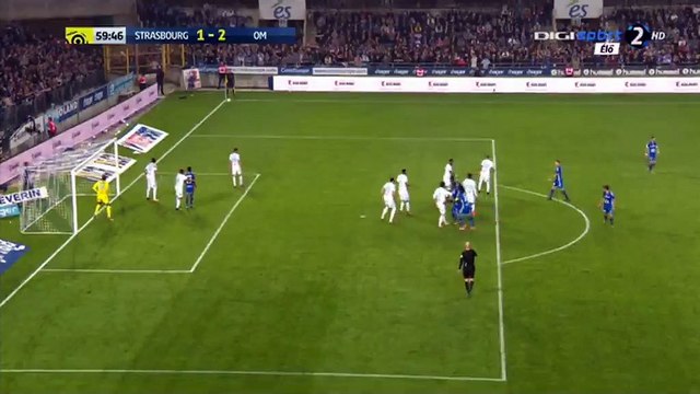 Bakary Kone Goal HD - Strasbourg 2-2 Marseille - 15.10.2017