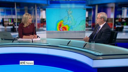 RTÉ Six One News - Preparations underway ahead of Hurricane Ophelia (15/10/17)