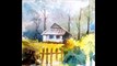 Watercolor painting tutorial, watercolor painting for beginners#LANDSCAPE#