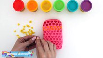 Play-Doh How to Make a Giant Rainbow Heart Glitter Popsicle * Creative For Kids * RainbowLearning