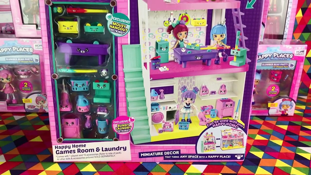Shoppies Happy Home Games Room and Laundry with Candy Sweets and Cocolette