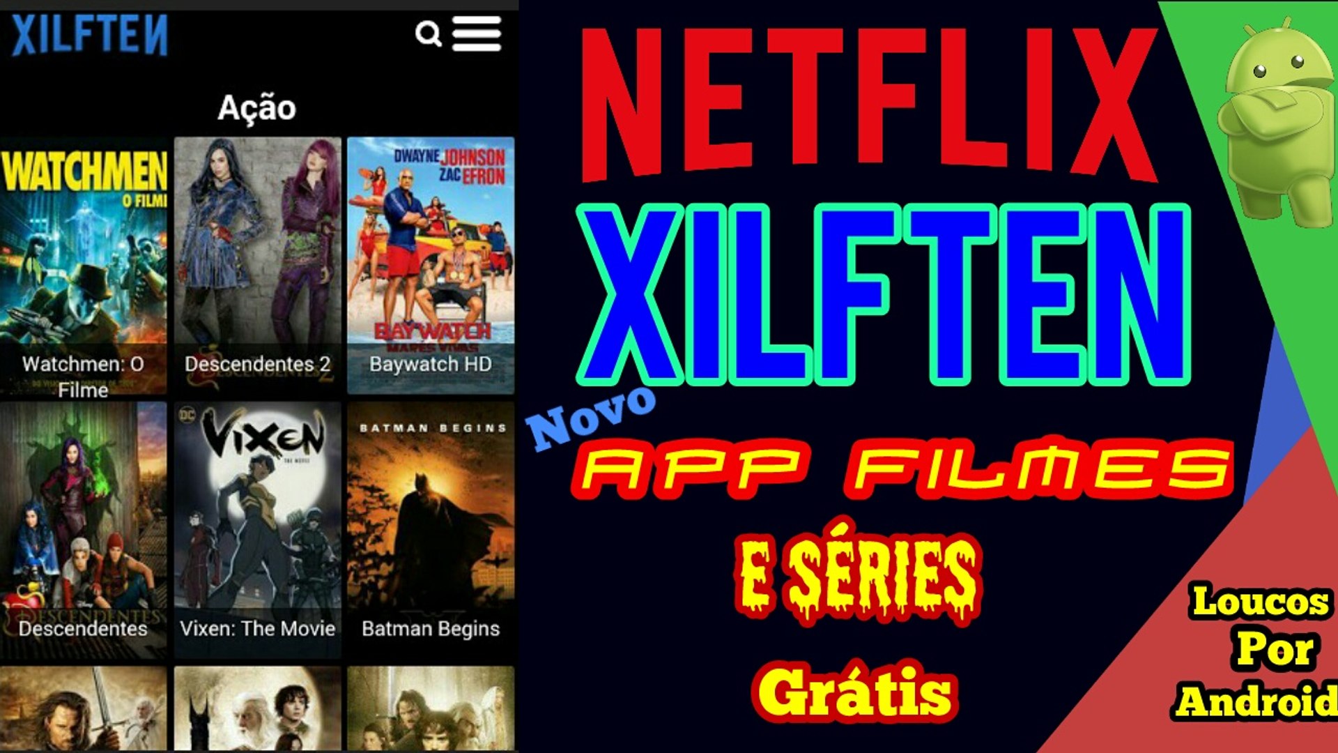 APP XILFTEN (NETFLIX) Novo app de Filmes e Séries Grátis!! - Vídeo  Dailymotion