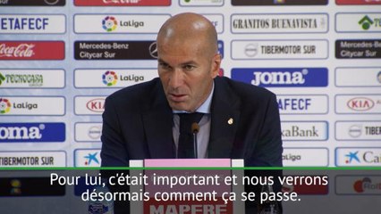 8e j. - Zidane : "L'important aujourd'hui, c'est le premier but de Cristiano"