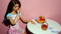 Como fazer Maçã, Uva e Morango para boneca Barbie e outras - miniatura