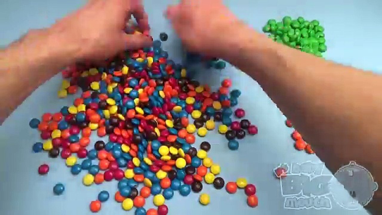 New Learn Colours with Surprise Eggs and a M & M Rainbow! Part 8
