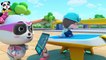 Water Pipe's Broken, Water Gushing out - Super Panda Rescue Team - BabyBus Cartoon for Kids - YouTube