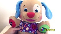 Learn Colors Body Part Names ABC with Laugh & Learn Love to Play Musical Puppy Dog Fisher Price Toys