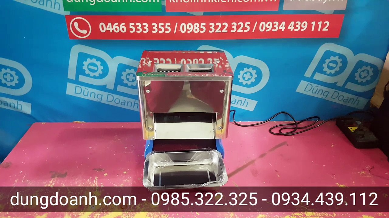 Máy thái thịt mini 2 cửa