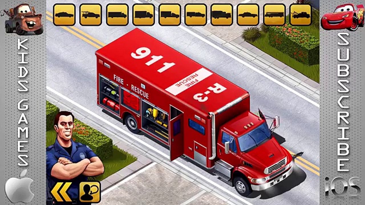 Kids Construction Vehicles App for Kids - Police Car, Fire Truck, Tow Truck |Kids Vehicles Emergency