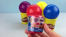Balls Play Doh Cups Surprise Toys Fashems Mashems Disney Princess Batman Learn Colors Play Doh Stars