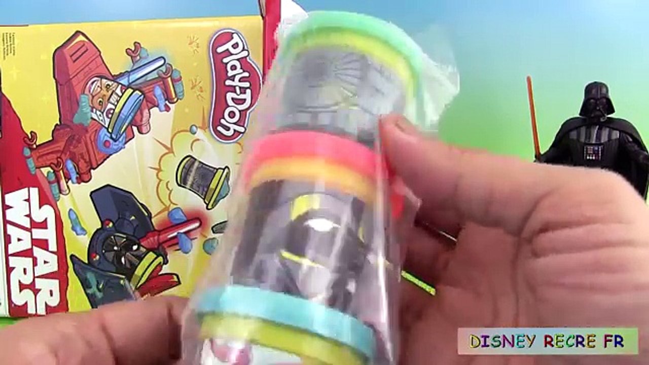 Pâte à modeler Play Doh Star Wars Can Heads Dark Vador Luke Skywalker Guerre des Etoiles