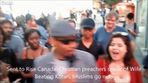 Christian preacher re Islam/wife beating: Muslims get violent threaten to 
