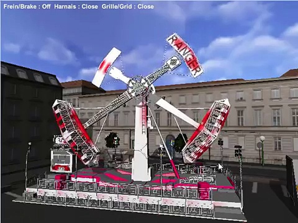 Simulation du Manège Ranger (Ride Control).