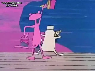 LA PANTHERE ROSE- PEINTURE - cartoon -enfants-rosa-mickey-trotro-