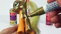 My Little Pony Goes Gold! MLP Custom Plus Shopkins Gold Custom