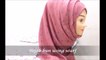 Hijab Bun with scarf for beginners| Easy hijab style bun with less pins