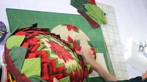 Almofada em patchwork da Flor - Maria Adna Ateliê - Cursos e aulas de patchwork - Almofadas